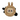 Plush toy with a cartoon face and bunny ears on a white background