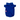 Blue pet outfit with a collar on a white background